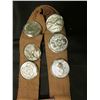 Image 2 : Cloth Strip with (8) large Military related Pin-backs, all Silvered.