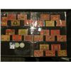 Image 1 : Large Group of Safety Matches box labels from Japan in a pair of plastic pages; & a pair of 1906 U.S