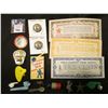 Image 1 : Group of Cracker Jack toys & etc.; & a 3 pc. set of Poll Parrot Shoe Money from the depression era.