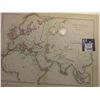 Image 1 : 9.75" x 13" Map of "The World as Known to the Ancients" ready for framing; & 1901 O & 1902 P Barber 