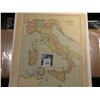 Image 1 : 10.5" x 11.5" Map of "Italy" ready for framing; & 1902 P & 1903 O Barber Half Dollars in G-AG.