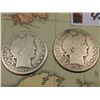 Image 2 : 10.5" x 11.5" Map of "Italy" ready for framing; & 1902 P & 1903 O Barber Half Dollars in G-AG.