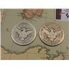Image 3 : 10.5" x 11.5" Map of "Italy" ready for framing; & 1902 P & 1903 O Barber Half Dollars in G-AG.