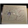 Image 1 : 10" x 13" "Route of Xenophon and the Ten Thousand Greeks" ready for framing; & 1902 O & 1903 P Barbe