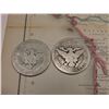 Image 3 : 9 7/8" x 13 1/8" Map of "Gallia" ready for framing; & 1902 P & 1903 P Barber Half Dollars in G-AG.