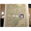 Image 1 : 8.5" x 11" Map "Brazil and Guayana" ready for framing; & 1906 0 & 1907 D Barber Half Dollars in Good