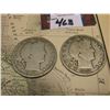Image 2 : 8.5" x 11" Map "East Coast of Australia" ready for framing; & 1906 D & 1907 O Barber Half Dollars in