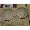Image 2 : 8 1/2" x 10 1/4" Map "Northwestern Portion of South America"; & 1907 P & 08 S Barber Half Dollars in