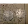Image 3 : 8 1/2" x 10 1/4" Map "Northwestern Portion of South America"; & 1907 P & 08 S Barber Half Dollars in