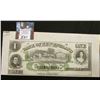 Image 1 : 1860's $1 Bank of New England Top Sheet Note w/Selvage Gem CU