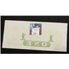 Image 2 : 1860's $1 Bank of New England Top Sheet Note w/Selvage Gem CU
