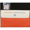 Image 2 : 1973 Official US Bicentennial Medal w/1st Day Stamp Cover As Issued