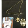 Image 1 : .925 Sterling Silver Heavy Double-Sided Religious Medal & Cut out Merc. 10C w/Chain{2Pcs}