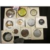 Image 1 : (12) Tokens, Medals, Pin Back and Flipping Coins All Pig Related.