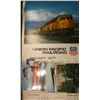 Image 1 : 1977 Union Pacific Railroad Calendar, excellent condition; & (6) different old Railroad related Post