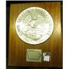 Image 2 : "Iowa Statehood Centennial Half Dollar from the Original Model of the Sculptor Adam Pietz" mounted o