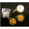 Image 2 : 1960 P, D Large Date, & 61 P Solid date Rolls of Uncirculated Lincoln Cents in plastic tubes, I have