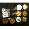 Image 2 : (8) 1960 D Large Date Solid date Rolls of Uncirculated Lincoln Cents in plastic tubes, I have not op