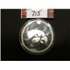 Image 1 : "The University of Iowa/Hawkeyes/One Troy Ounce .999 Fine Silver", depicts a stylized Hawk head on t