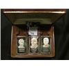 Image 1 : Three-piece encased Champions of Liberty Set of One Troy Ounce .999 Fine Silver Ingots, "Abraham Lin