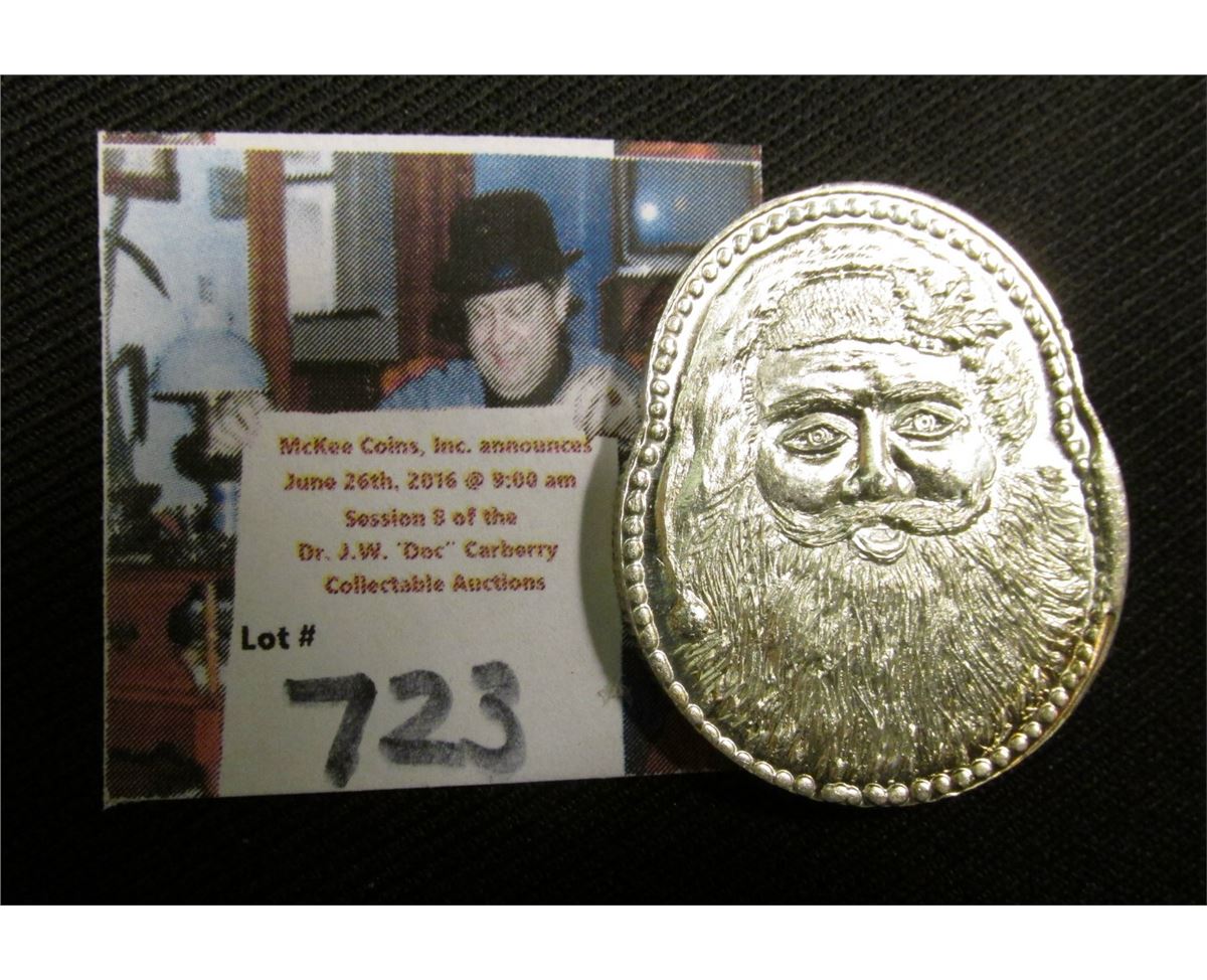 Merry Christmas Santa Claus 1 1//2 oz .999 fine silver round coins