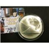 Image 2 : 1976 Iowa American Revolution Bicentennial Sterling Silver Medallion. Depicts State Seal and stylize