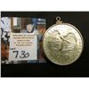 Image 1 : 1976 Iowa American Revolution Bicentennial Sterling Silver Medallion, depicts State Seal and stylize