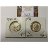 Image 1 : 1941 P & D Mercury Dimes, AU to Uncirculated.