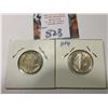 Image 2 : 1941 P & D Mercury Dimes, AU to Uncirculated.