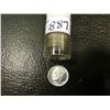 Image 1 : Plastic tube which 'Doc' says contains a complete BU Set of Roosevelt Dimes 1946-64. The tube looks 