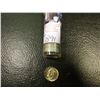 Image 1 : 1957 P Solid date roll of Brilliant Uncirculated Roosevelt Dimes in a plastic tube.