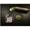 Image 1 : 1947 D Solid date roll of Brilliant Uncirculated Roosevelt Dimes in a plastic tube.