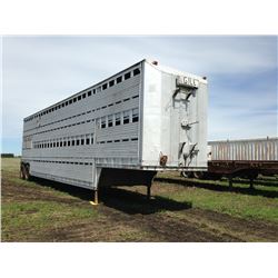 1980 BARRETT TANDEM ALUMINUM CATTLE LINER