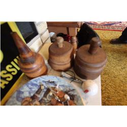 Butter Prints (2), Wooden Funnel