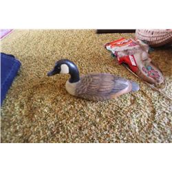 Wooden Canada Goose Decoy (Marshland)
