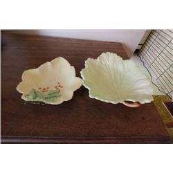 Carlton Ware Leaf Dishes (2)
