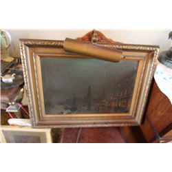 Matching Pictures (By Wilfred Jenkins) W/ Lights Framed in Hudson Bay Frames (2)