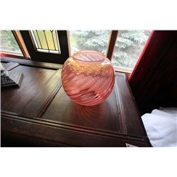 Cranberry Globe For Banquet Lamp