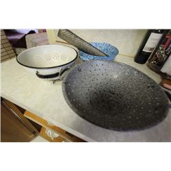 Enamel Strainers (3) 