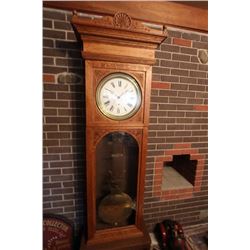 1/4 Cut Oak Grandfather Clock
