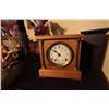 Image 1 : Sessions 1/4 Cut Honey Oak Mantle Clock - Chiming