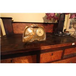 Brass Ladies Dresser Clock