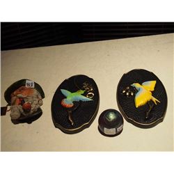 Bosson Head w/ Box Miller Studio - 1969 Birds - Paper Weight