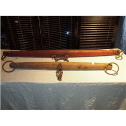 Antique Pair Horse Stabilizers /Rings