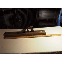 26" Antique Wood Planer - Wooden Ruler