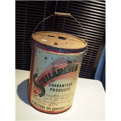 Stellarene 5 imp Gallon Western Oil Company  Tin Can