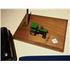 Image 3 : Lock Cash Box w/ Key metal - John Deere Pen Holder