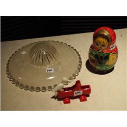 Russian Nesting Doll (7) - Tooth Pick Holder Rare - Light Shade Fixture
