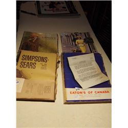 1952-1953-1960's Eaton's Catalogs 1965 Simpson Sears witn Cover