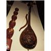 Image 3 : Wooden Decorative Mandolin w/ Stick - Wooden Totem Piece